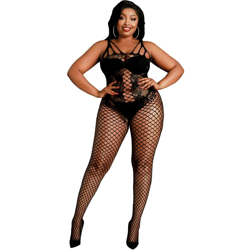 MOONLIGHT – BODYSTOCKING MODELLO 4 NERO TAGLIA FORTE